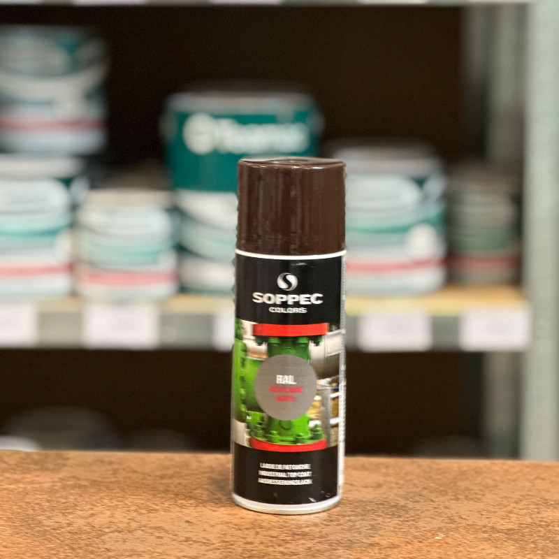 Dažai aerozoliniai ilgalaikiai SOPPEC RAL8017 MATT 400ml ruda spalva